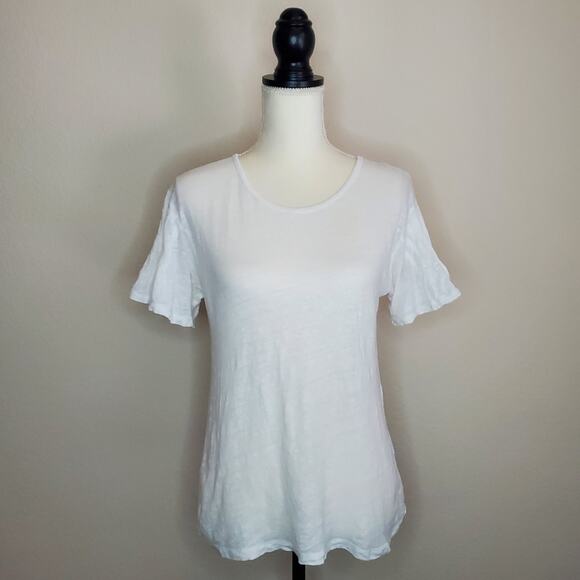 J. Crew Linen Bell Sleeve Top Small - Picture 1 of 7